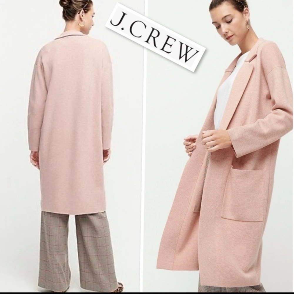 New J.Crew Ella sweater medium cardigan long jacket coat Anthropologie $198.00 - Picture 4 of 13